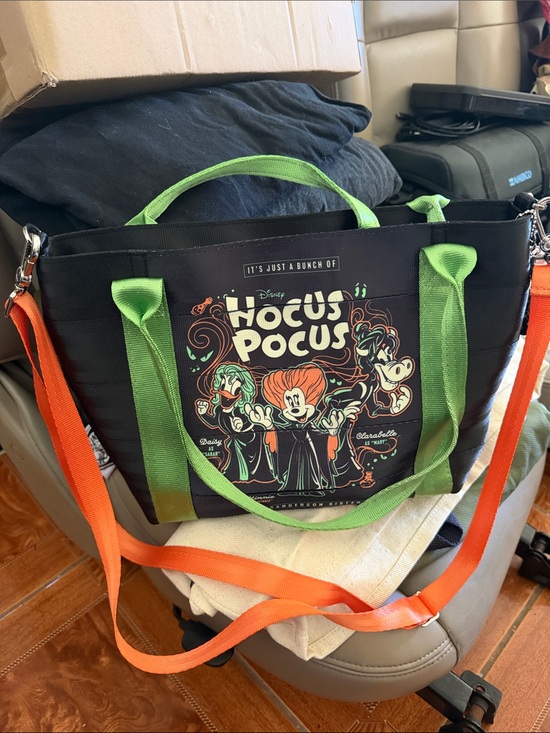 Harveys Handbags - Harveys Hocus Pocus Tote Bag - Black with Green & Orange Accents